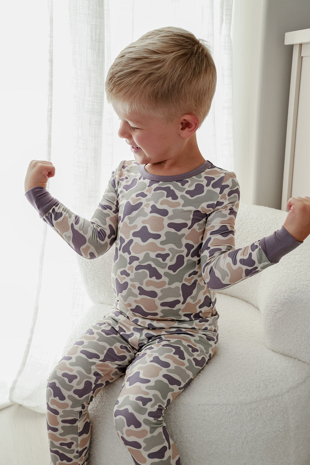 Two-Piece Bamboo Pajama Set | Camo Cutie