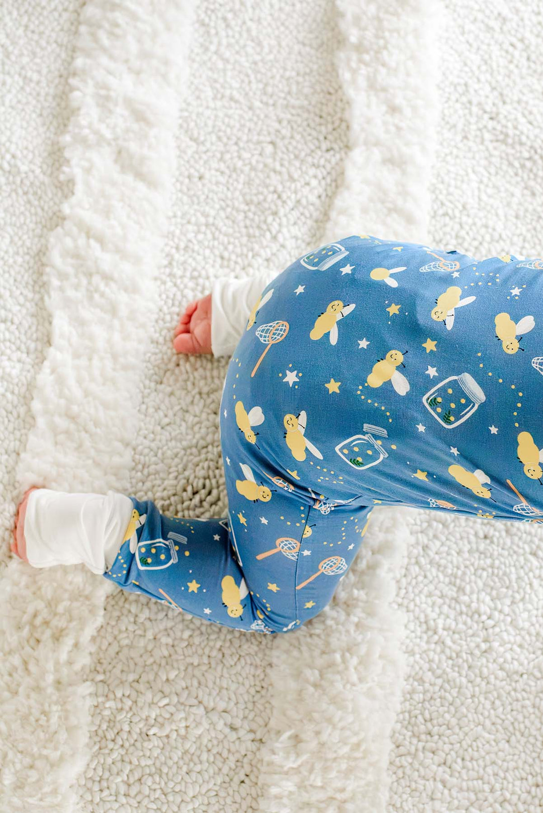 Close-up of a crawling baby&