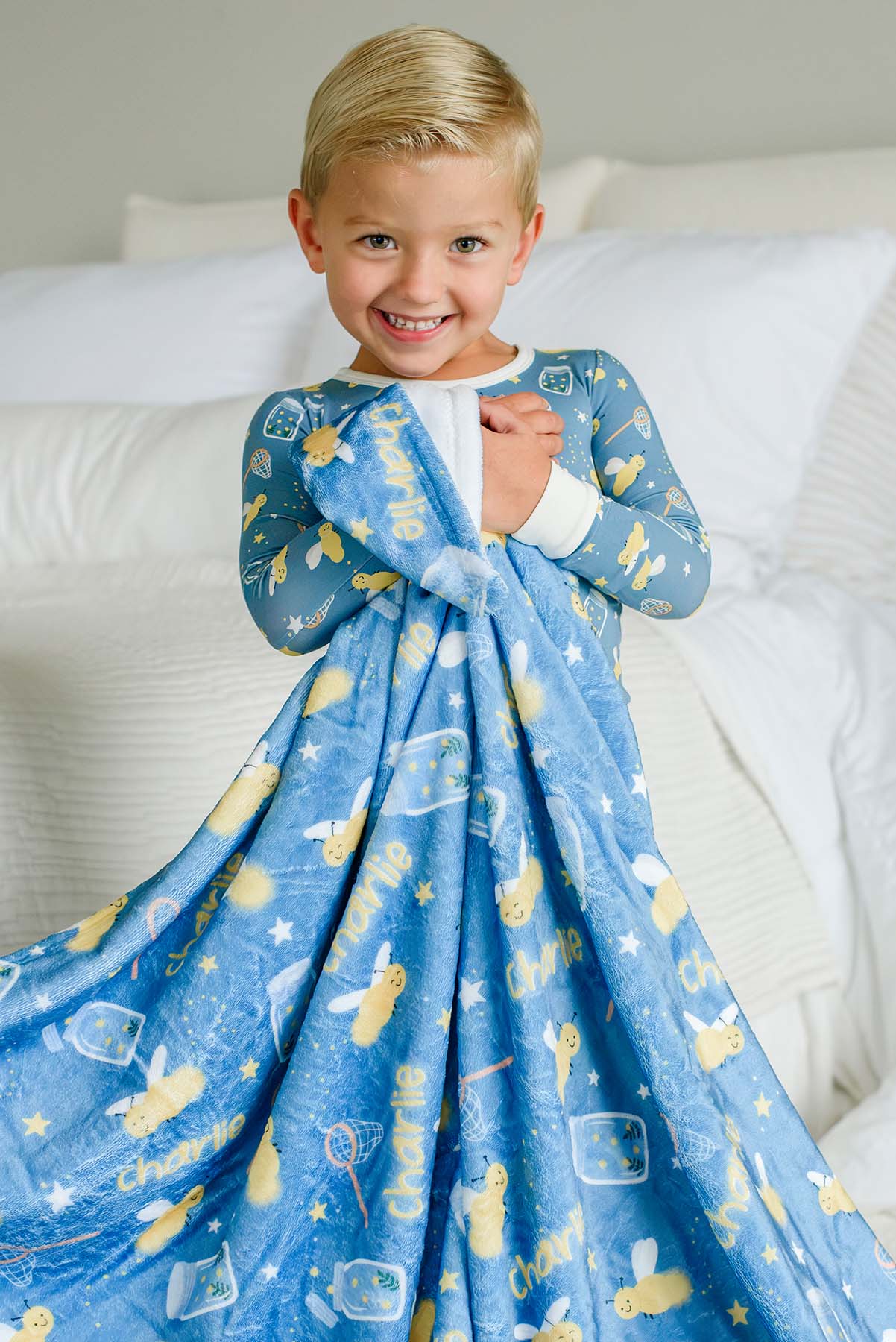 Personalized Kids' Blanket |  Chasing Fireflies