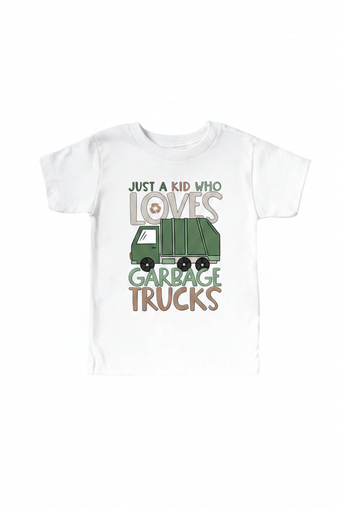 garbage truck graphic tee for kids 