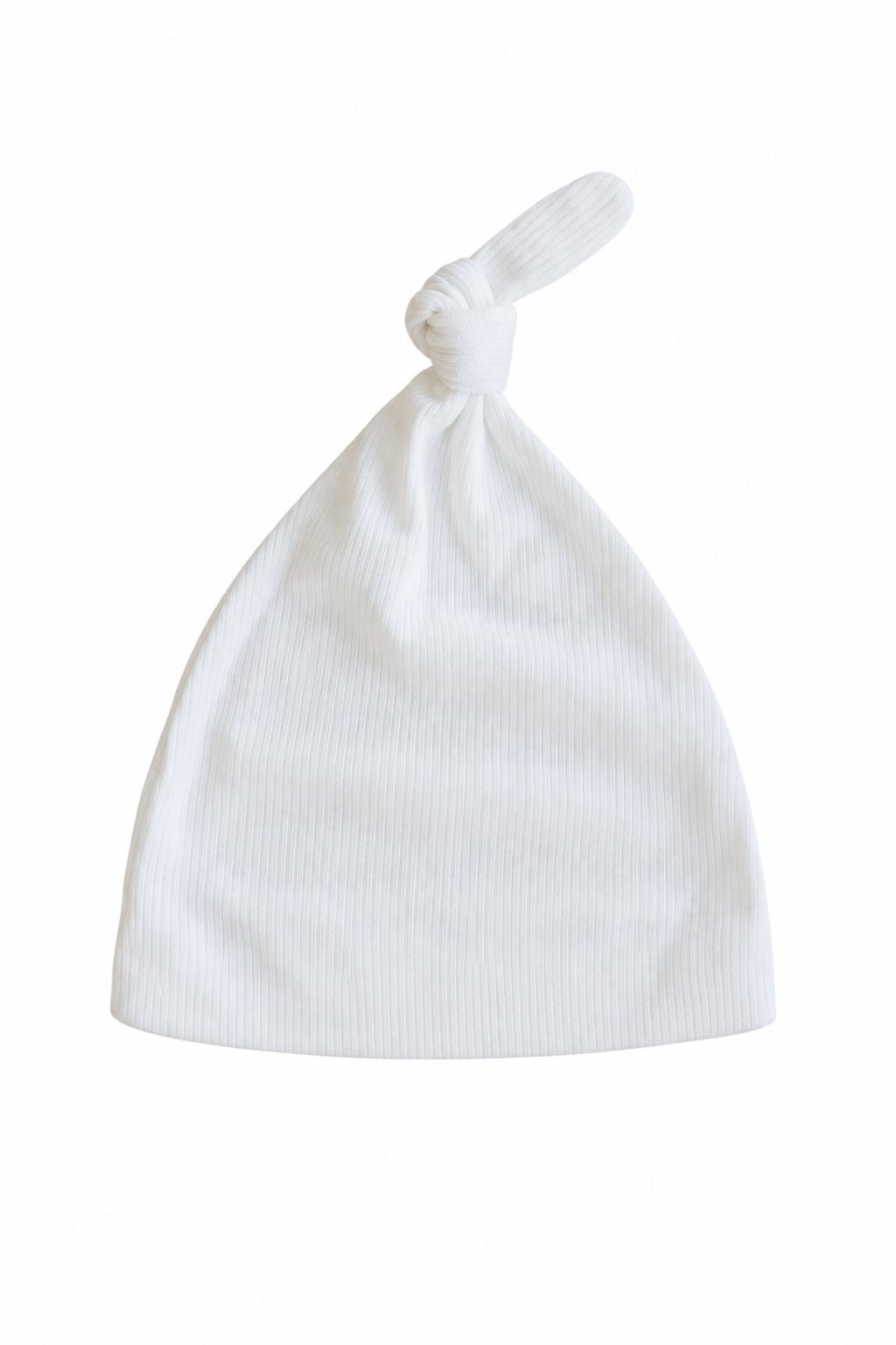 Bamboo Waffle Knotted Hat | Cloud White