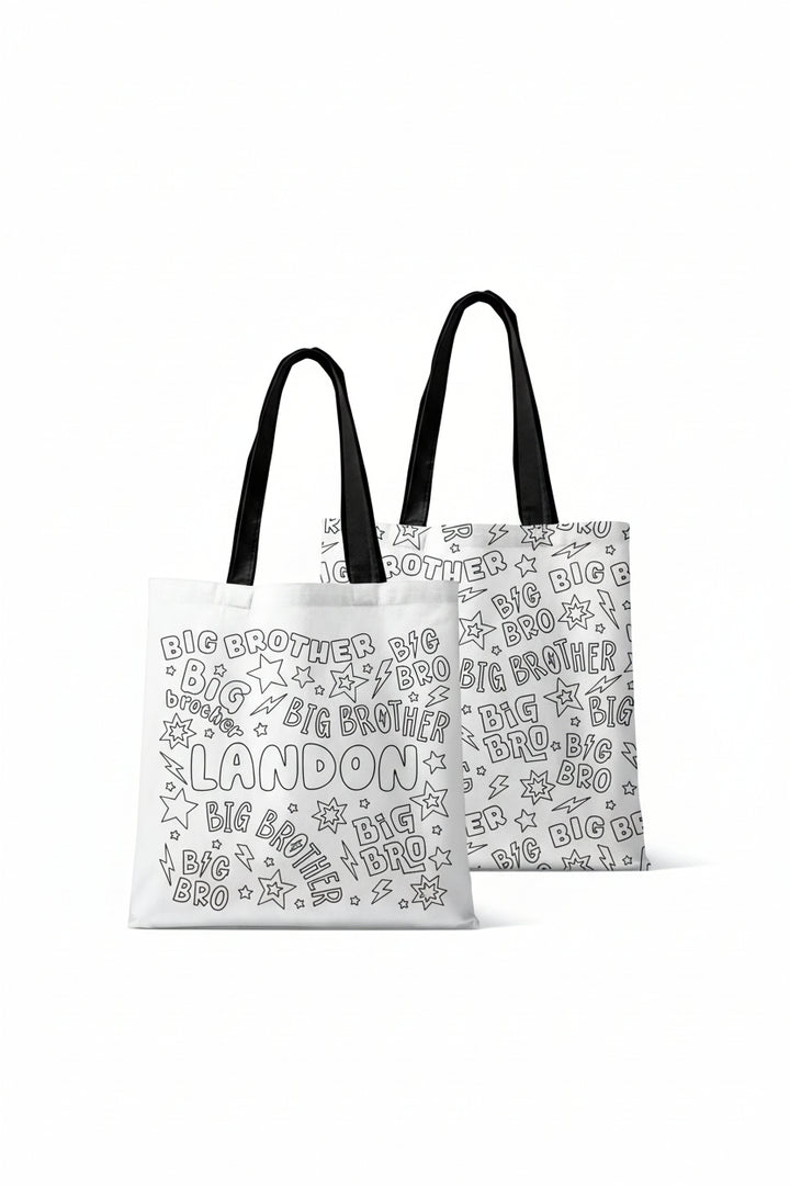 big brother personalized tote bag 
