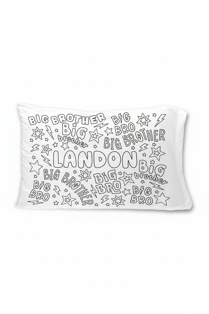 big brother personalized pillow case cover for boys 