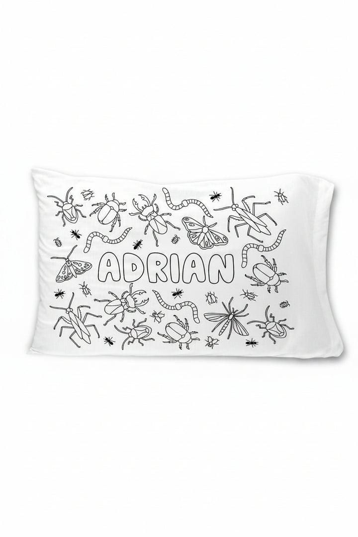 bug personalized pillow case for boys