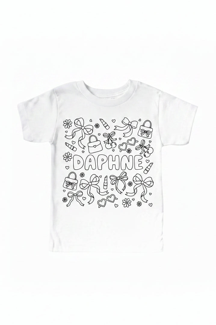 material girl colorable graphic tee