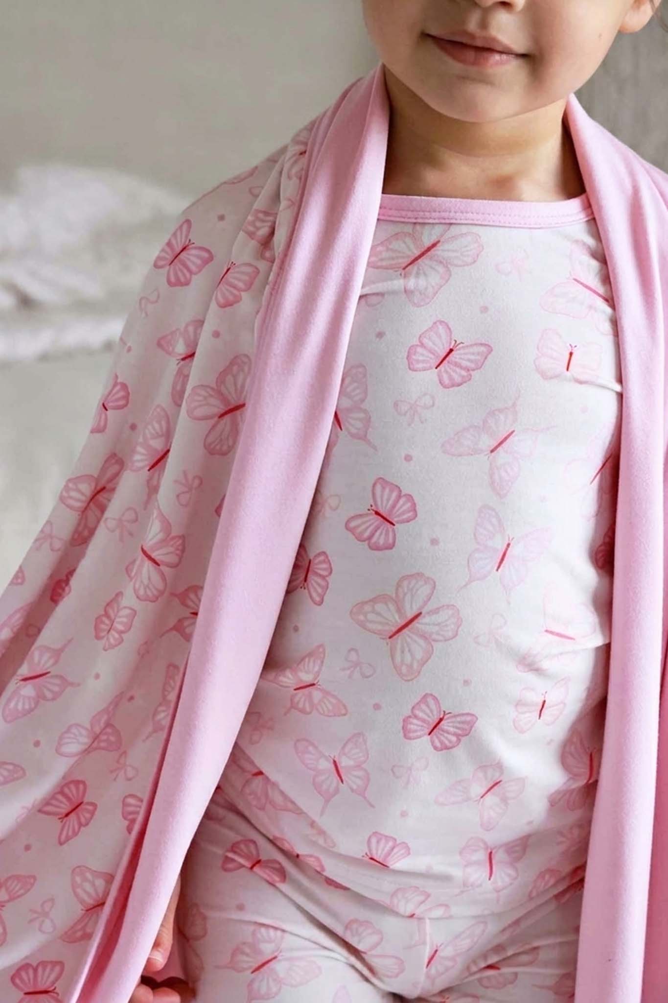 Double Sided Bamboo Blanket | Blooming Butterflies