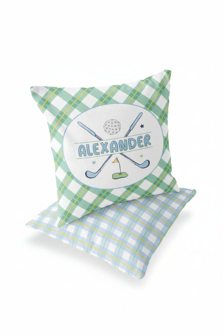 Country Club Cuties Personalized Accent Pillow | Green