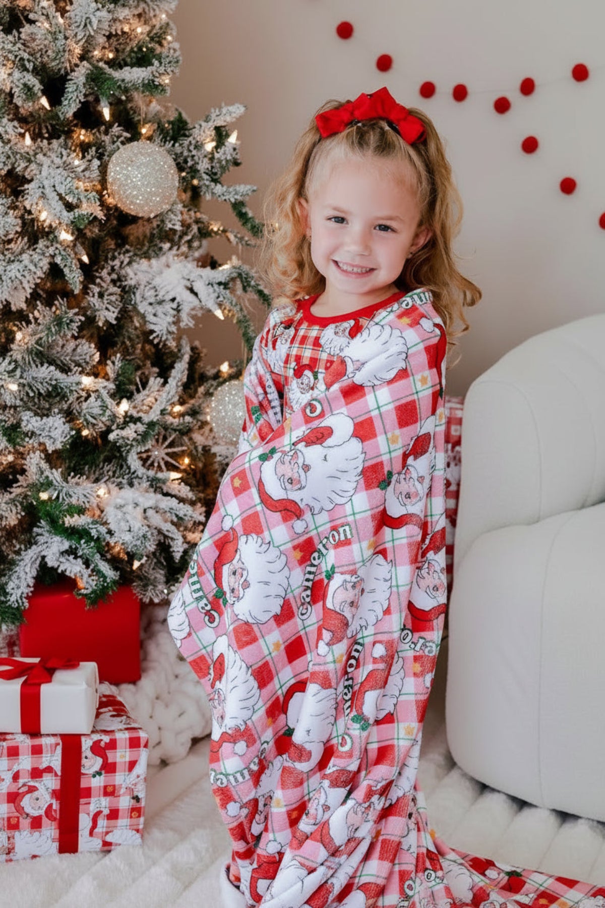Personalized Christmas Blanket | Cozy Claus