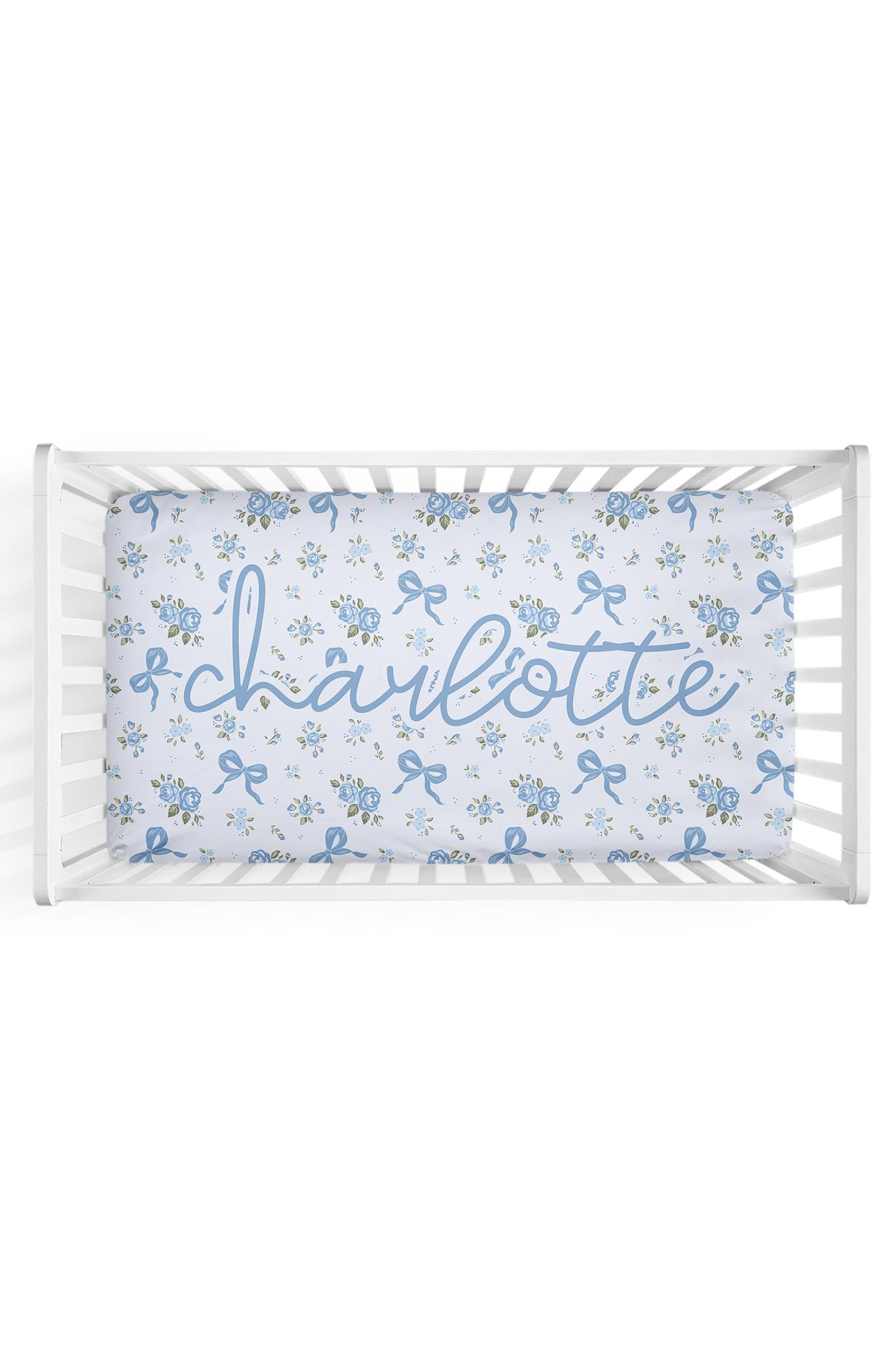 Personalized Crib Sheet | Tied In Blooms