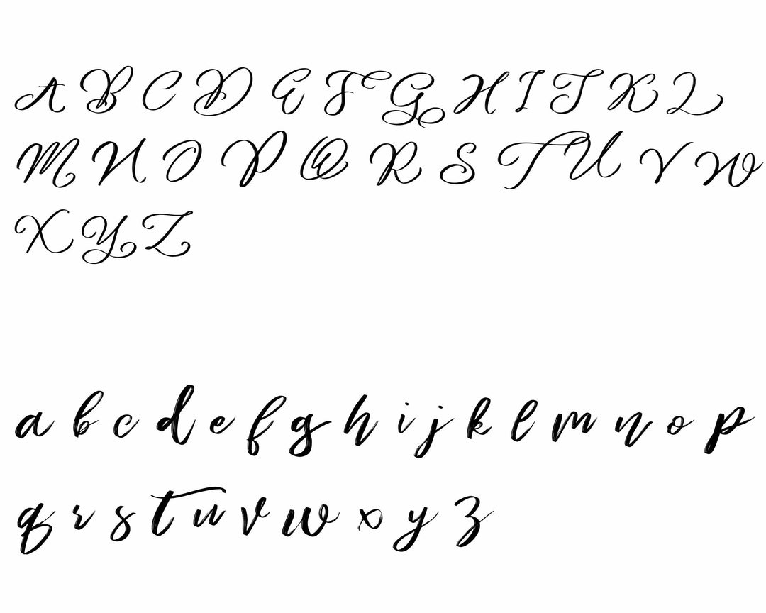 cursive script font
