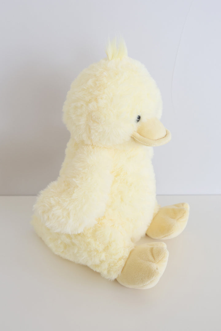 dilly duck large plush toy side view