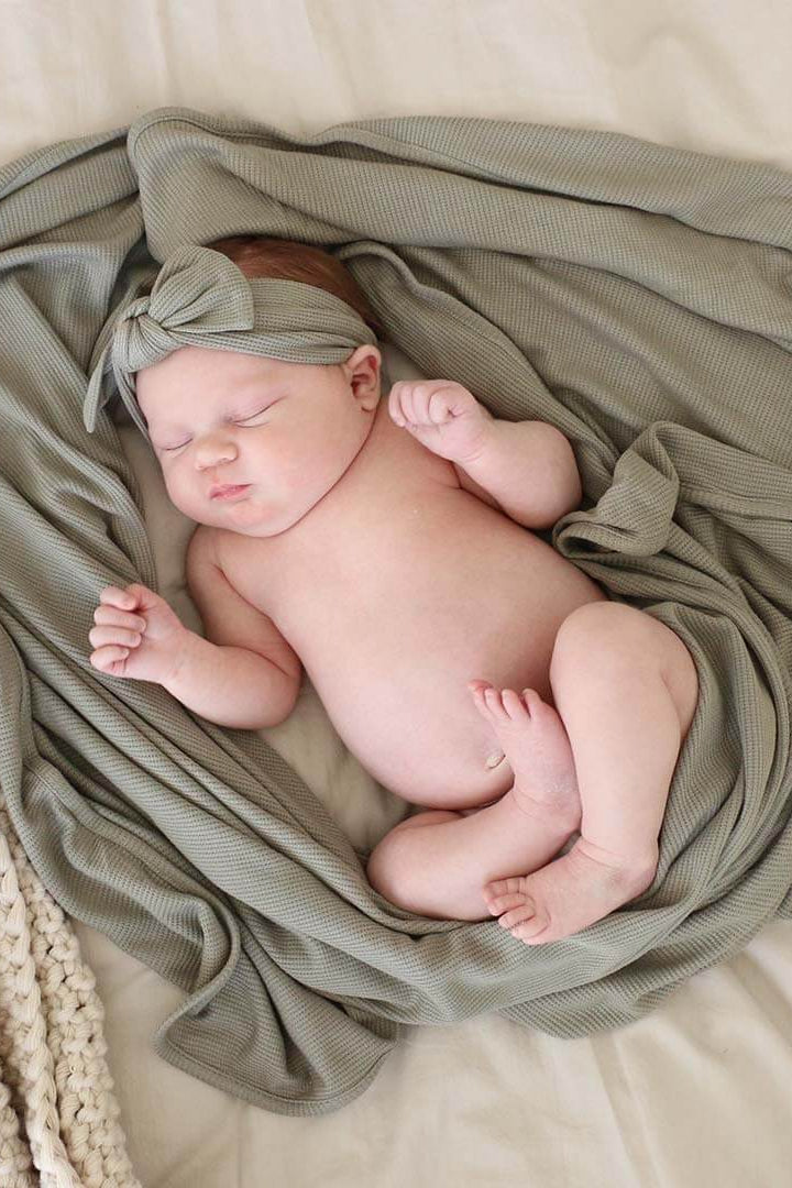 eucalyptus bamboo waffle oversized swaddle