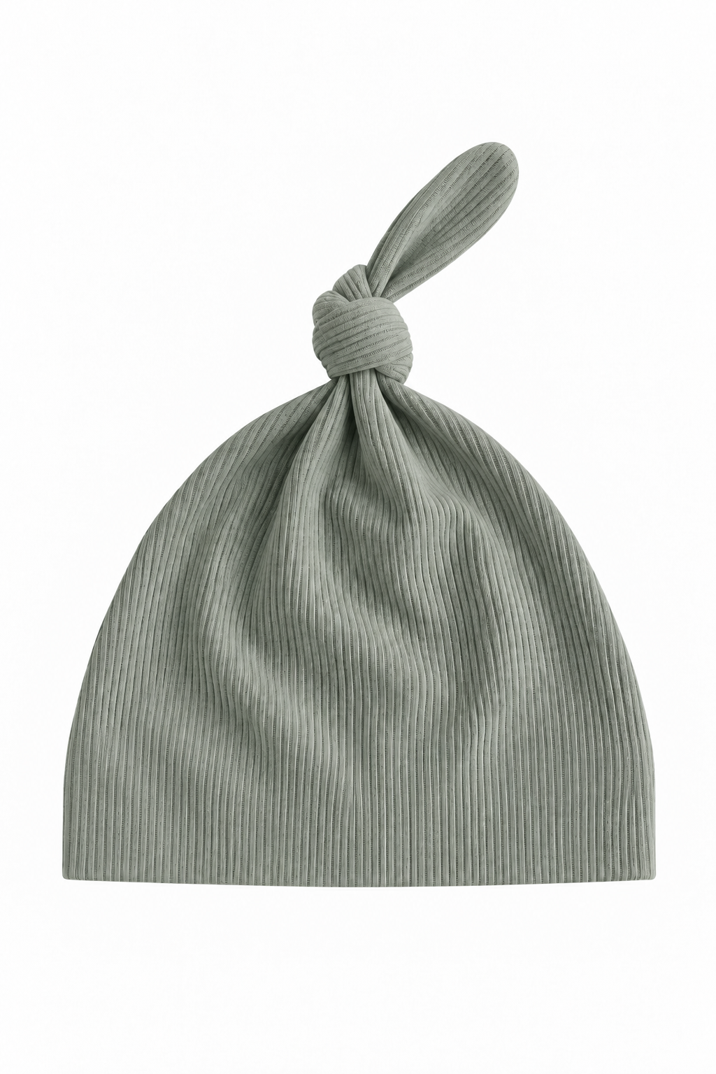 Caden Lane Eucalyptus ribbed knit baby knot h