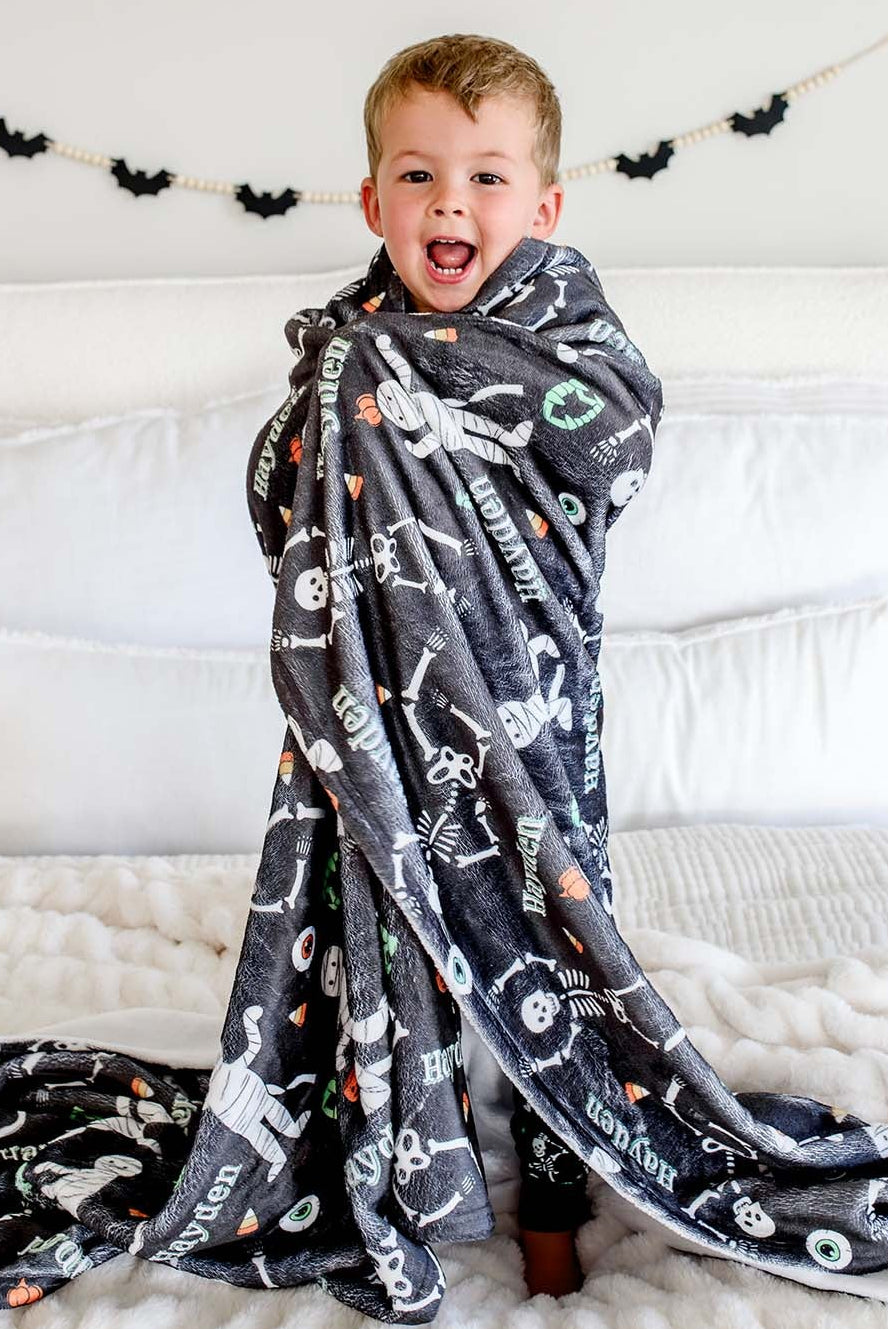 Personalized Kids' Halloween Blanket | Eye Want Candy
