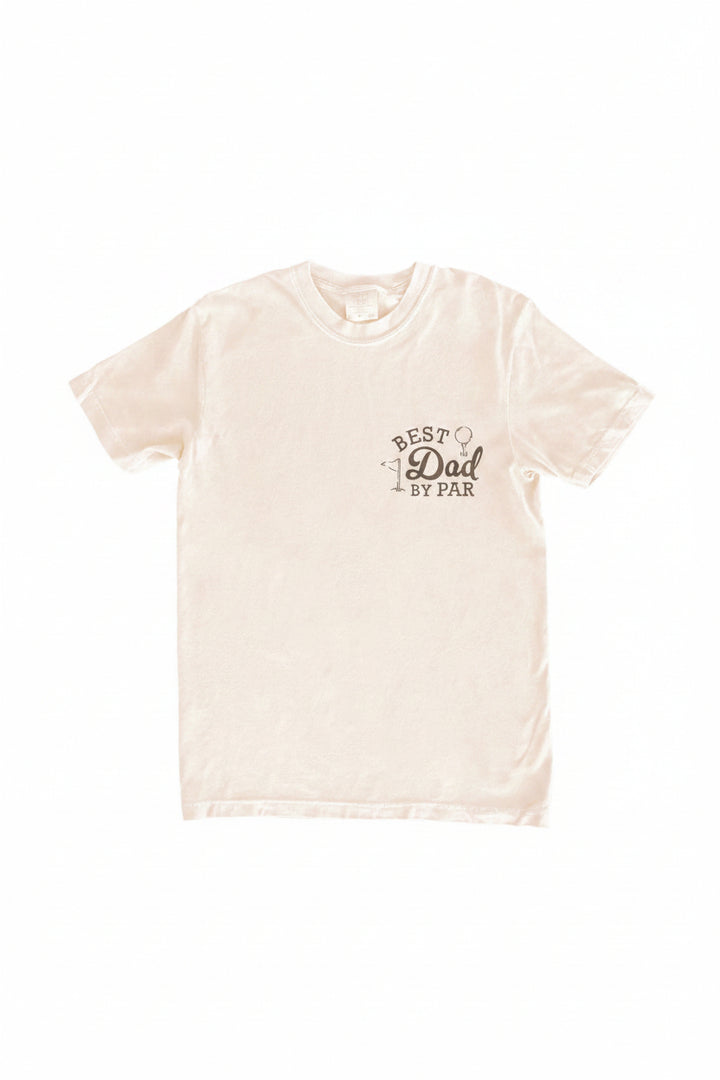 best dad by par graphic tee in natural 