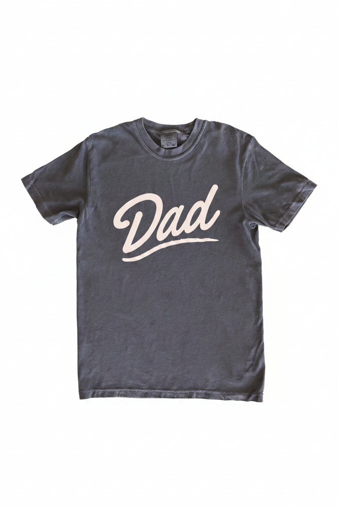 dad graphic tee in grey
