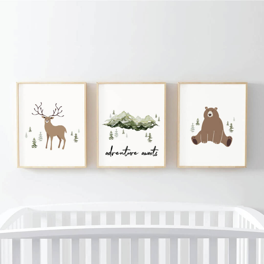 forest nursery wall art 