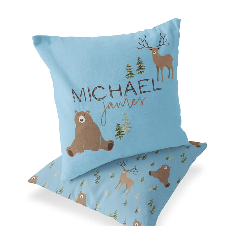 forest friends accent pillow