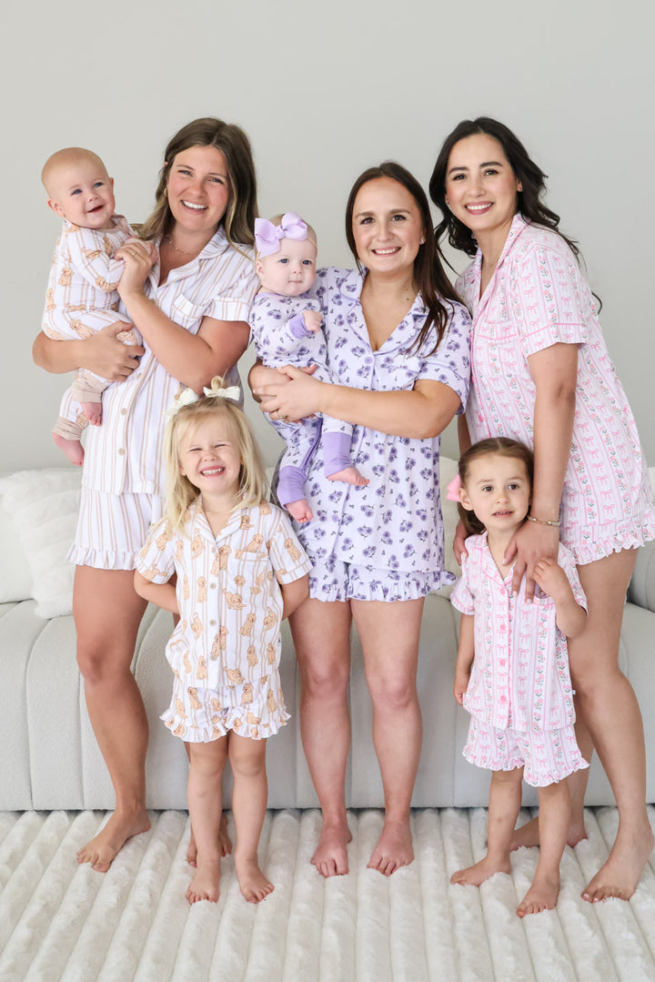 mommy and me short lounge sets