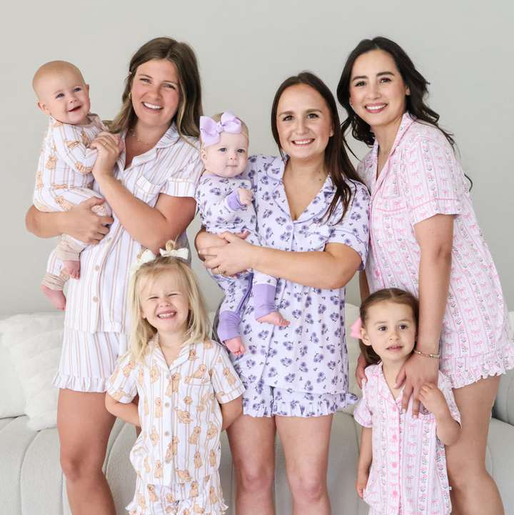 group image of spring mommy & me lounge sets
