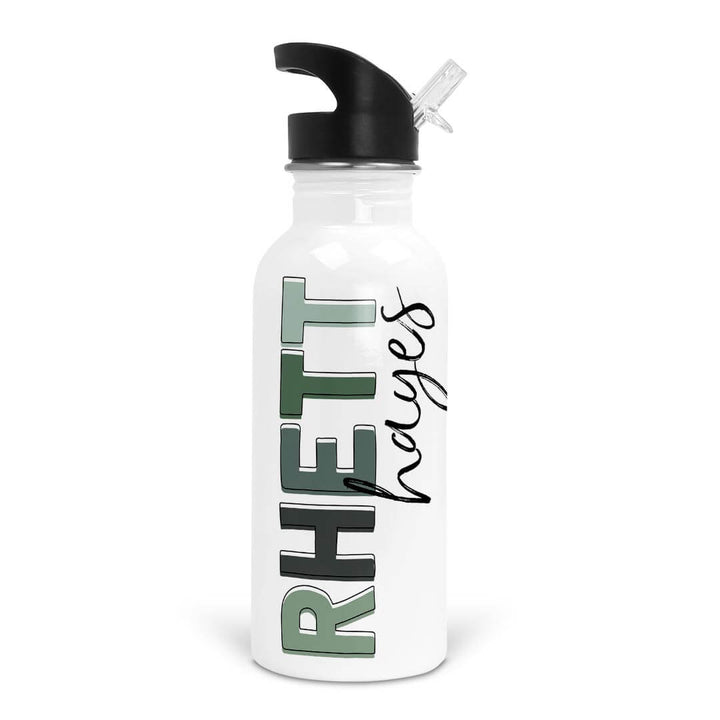gradient green water bottle 