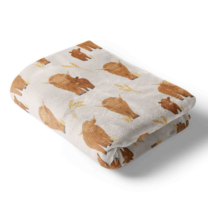 highland cow blanket 