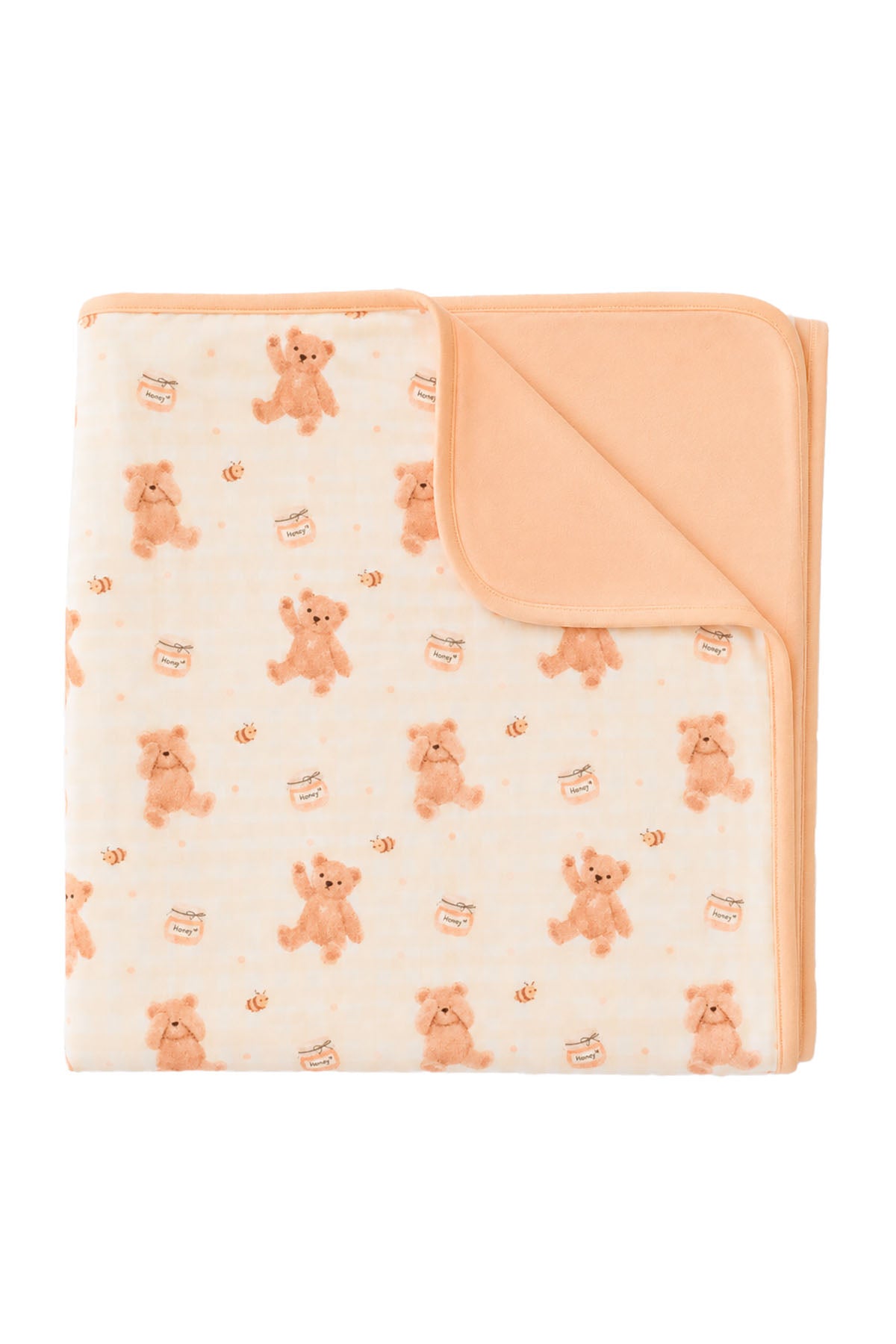 Double-Sided Bamboo Blanket | Honey Bear