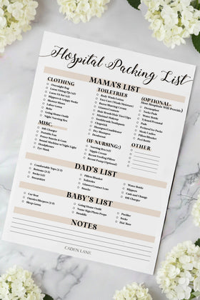 hospital bag checklist 