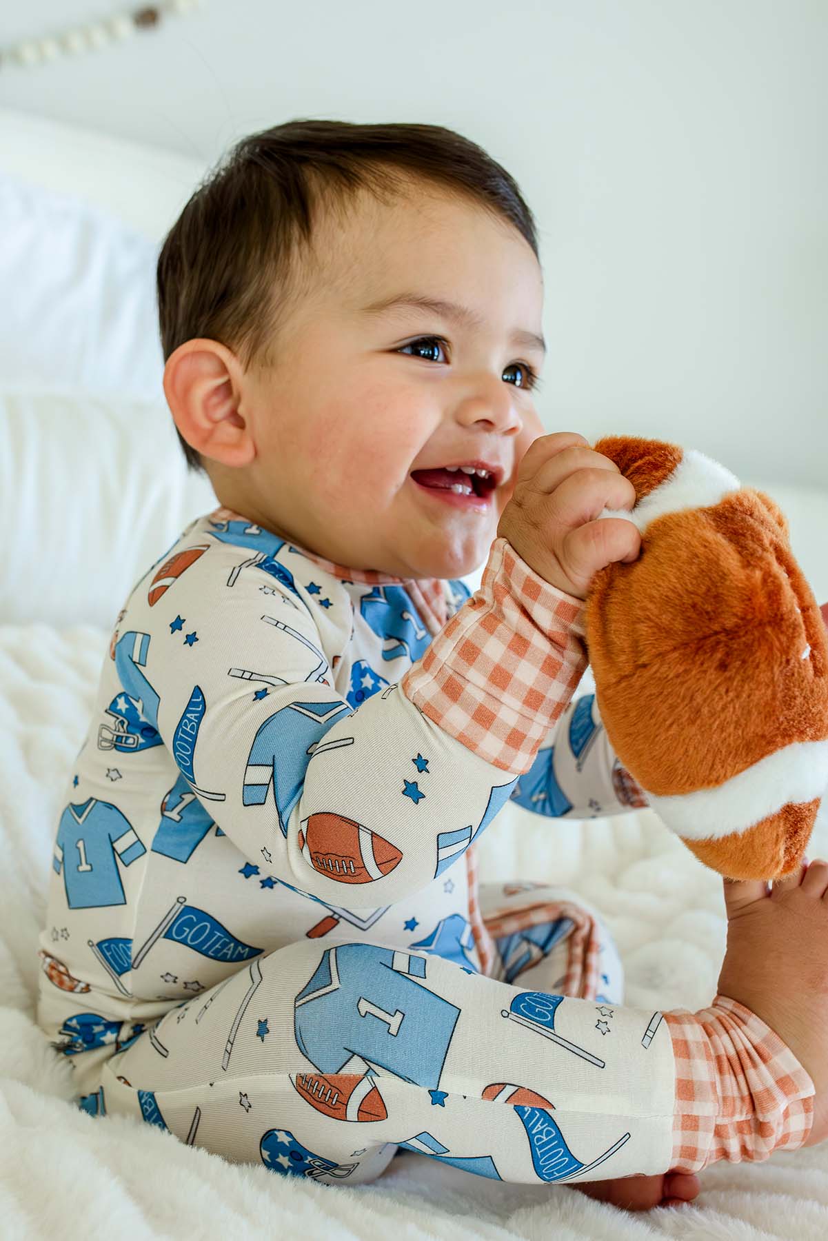 Convertible Bamboo Zip Romper | Huddles & Cuddles Blue