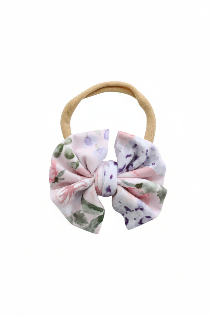 hydrangea knit bow headband 