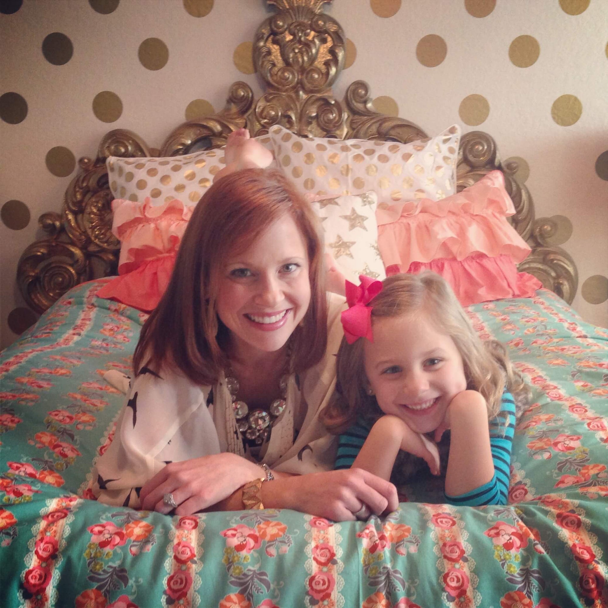 katy and ashlyn in her room 