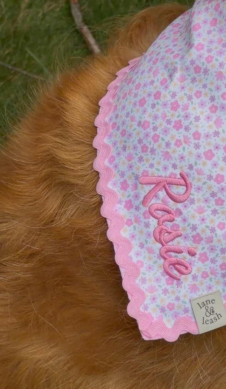 embroidered bandana with name rosie