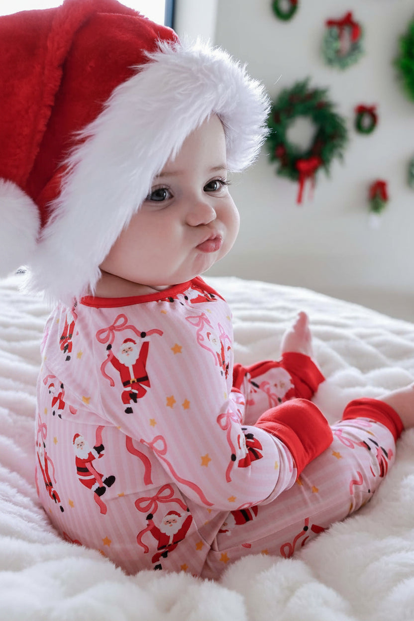 Christmas Bamboo Convertible Zipper Romper | Jolly Ribbons