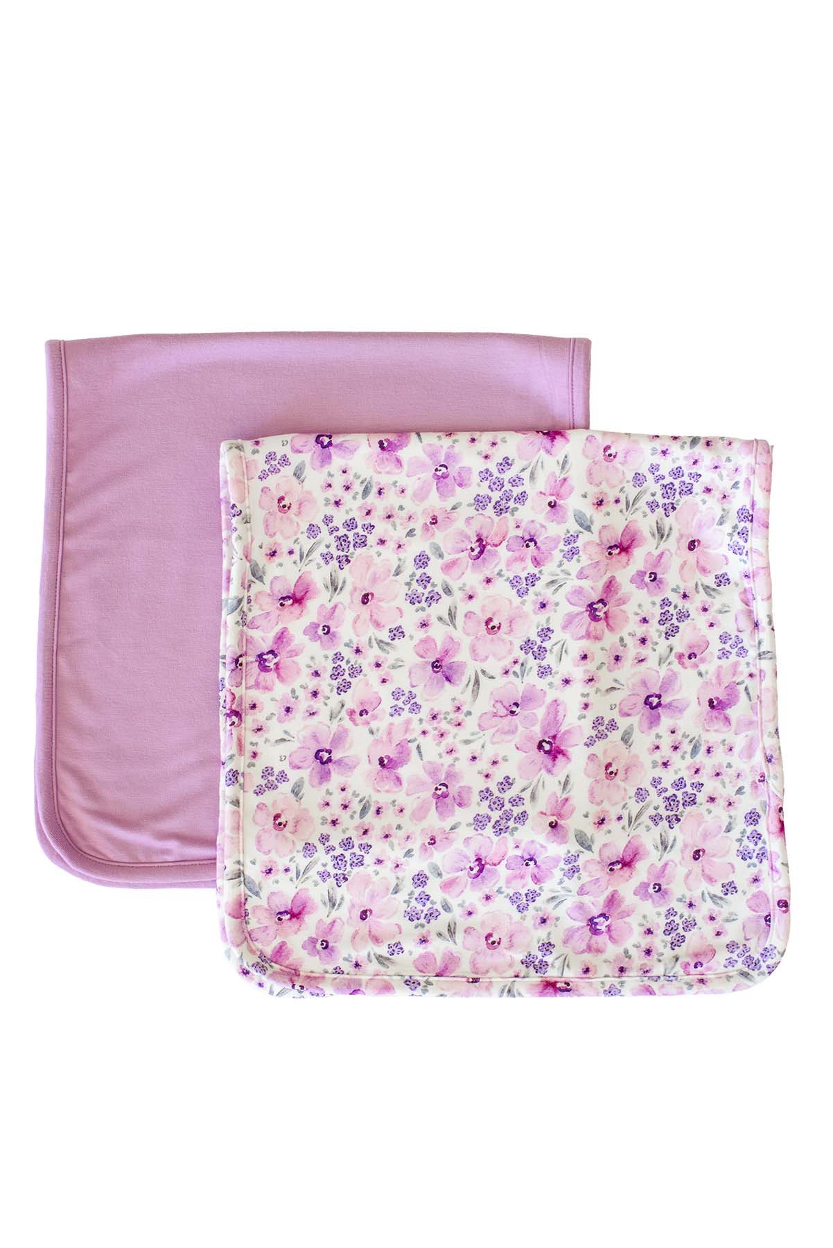 2pc Bamboo Burp Cloth Set | Lilac Dream