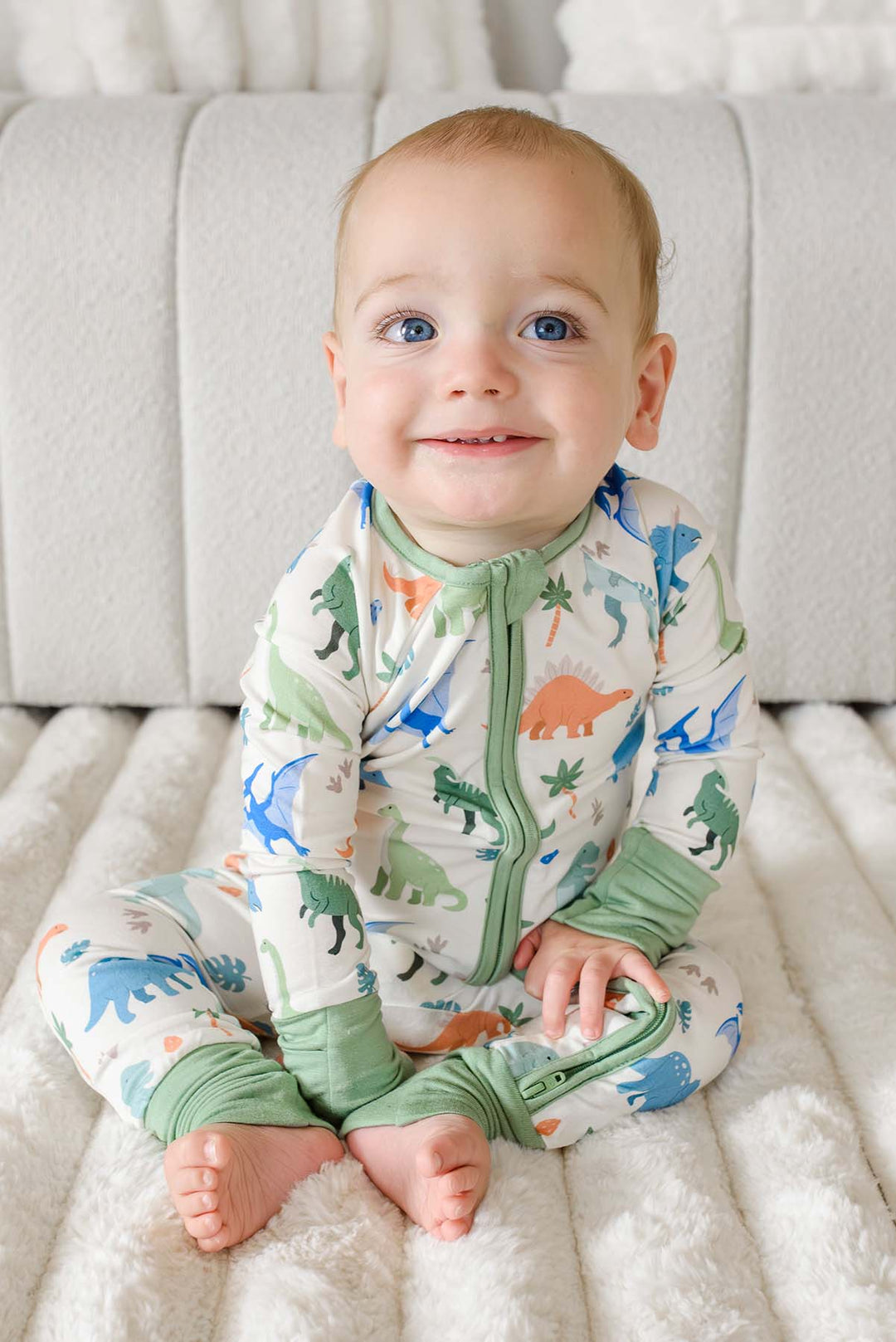 little fossil romper boy