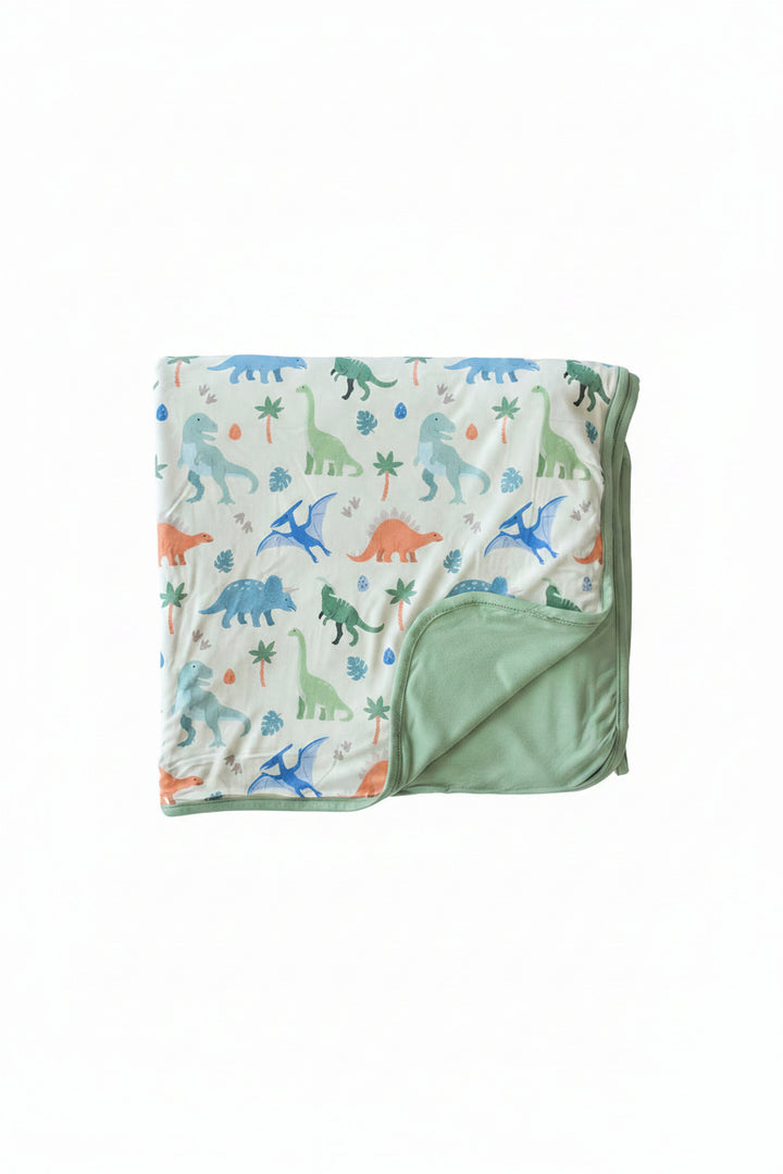 little fossil neutral double sided bamboo blanket
