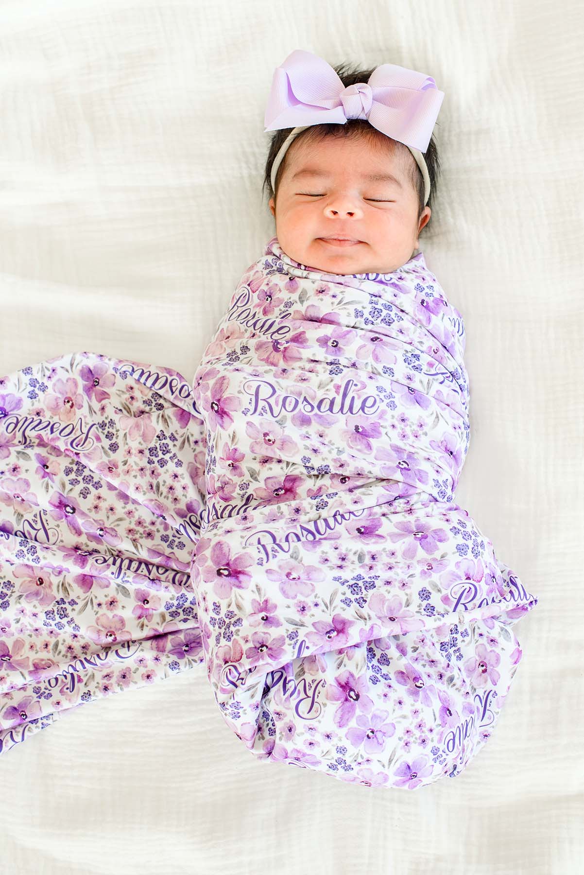 Personalized Swaddle |  Lilac Dream