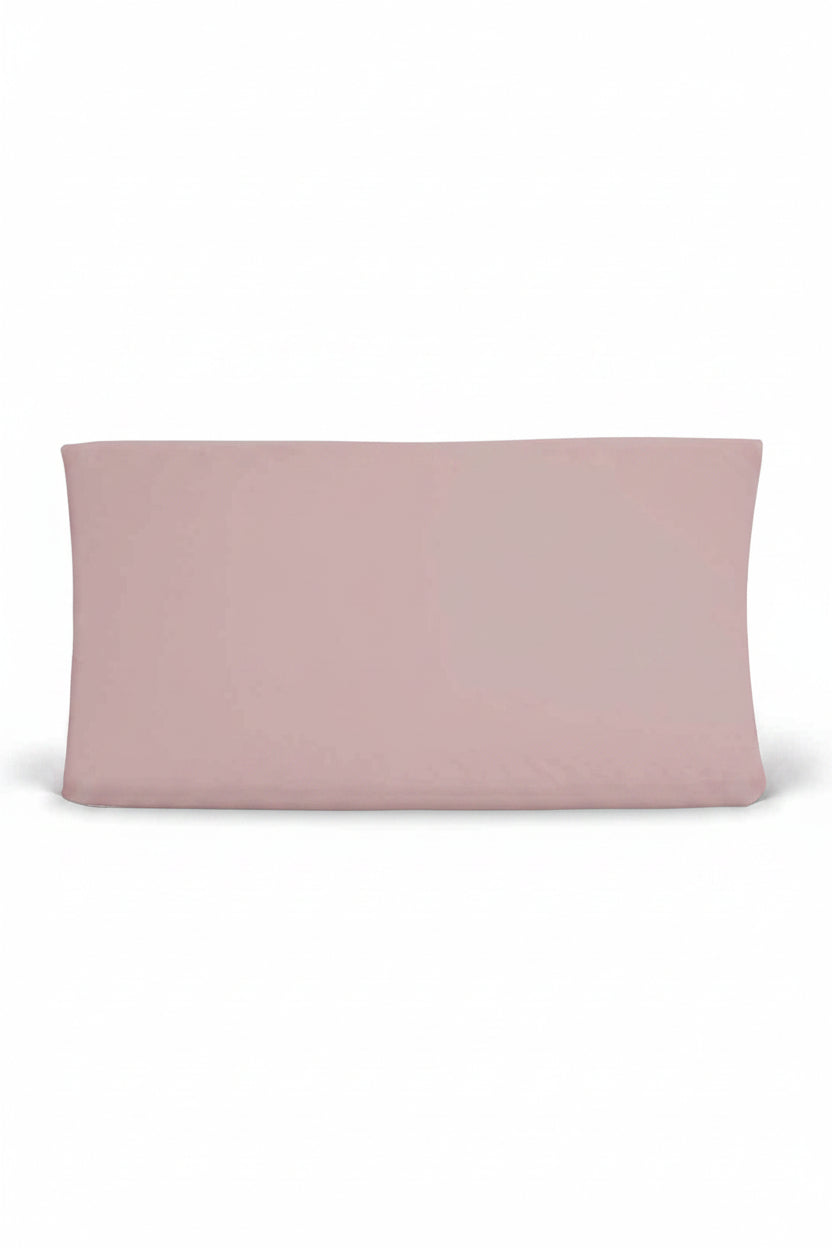 Solid Mauve Bamboo Knit Changing Pad Cover