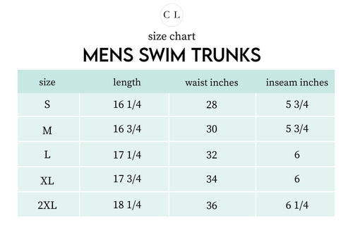 Sizing chart