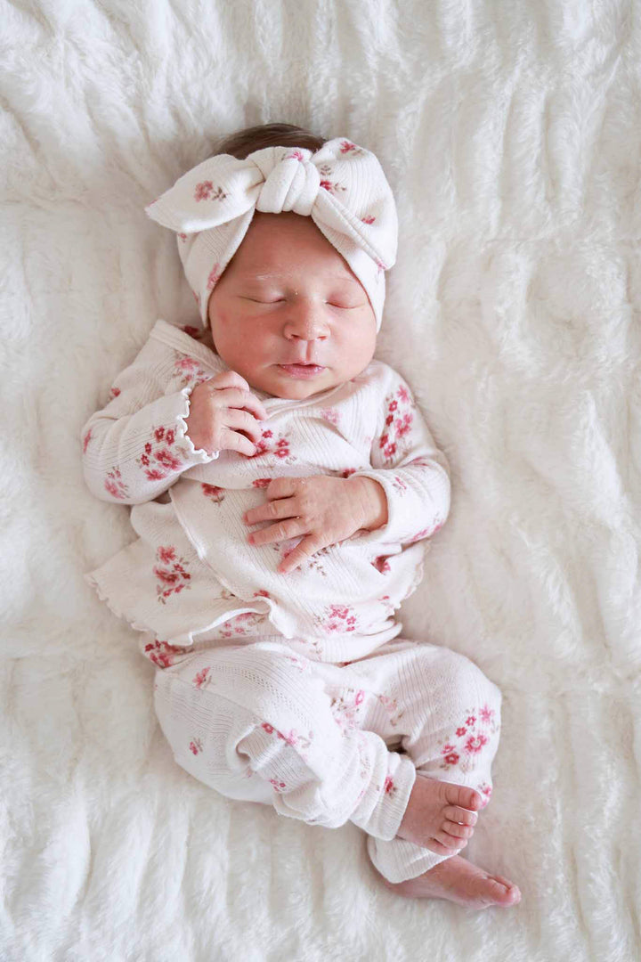 precious posies bamboo waffle crossover two piece set