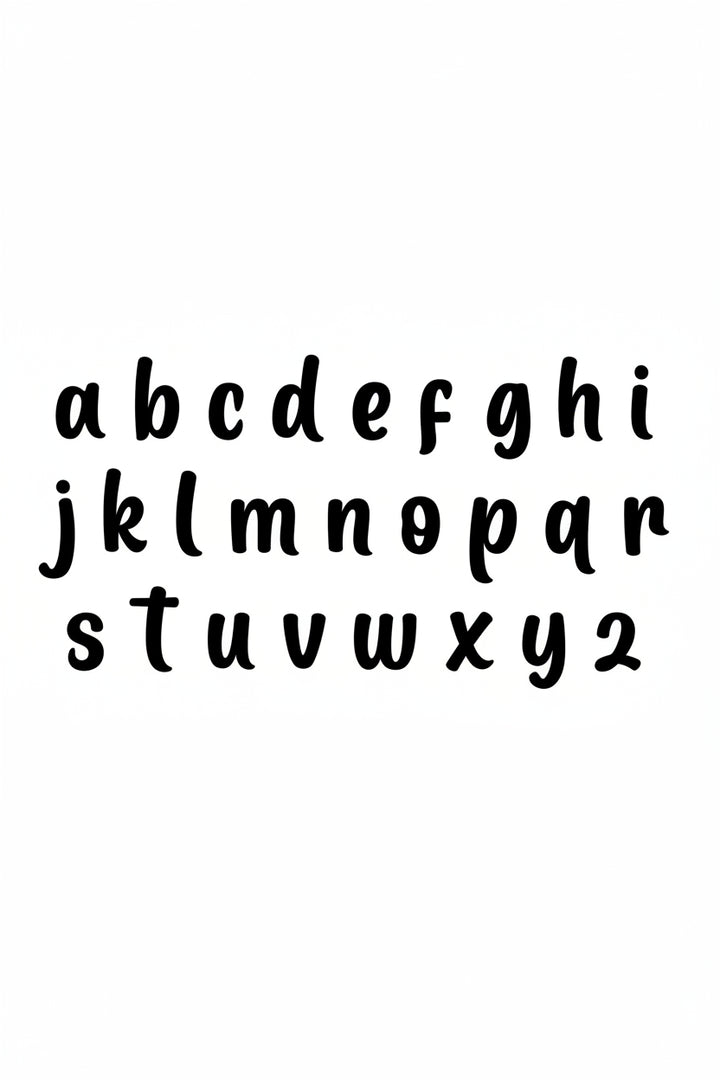 mermaid babies lowercase font 