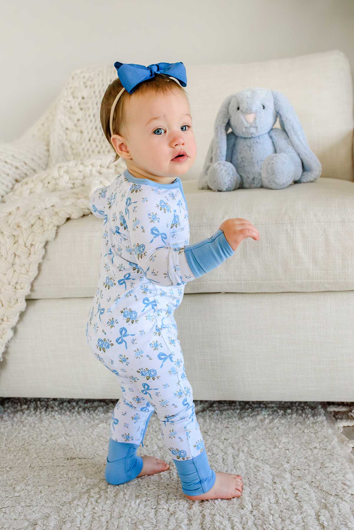 Convertible Bamboo Zip Romper | Tied In Blooms