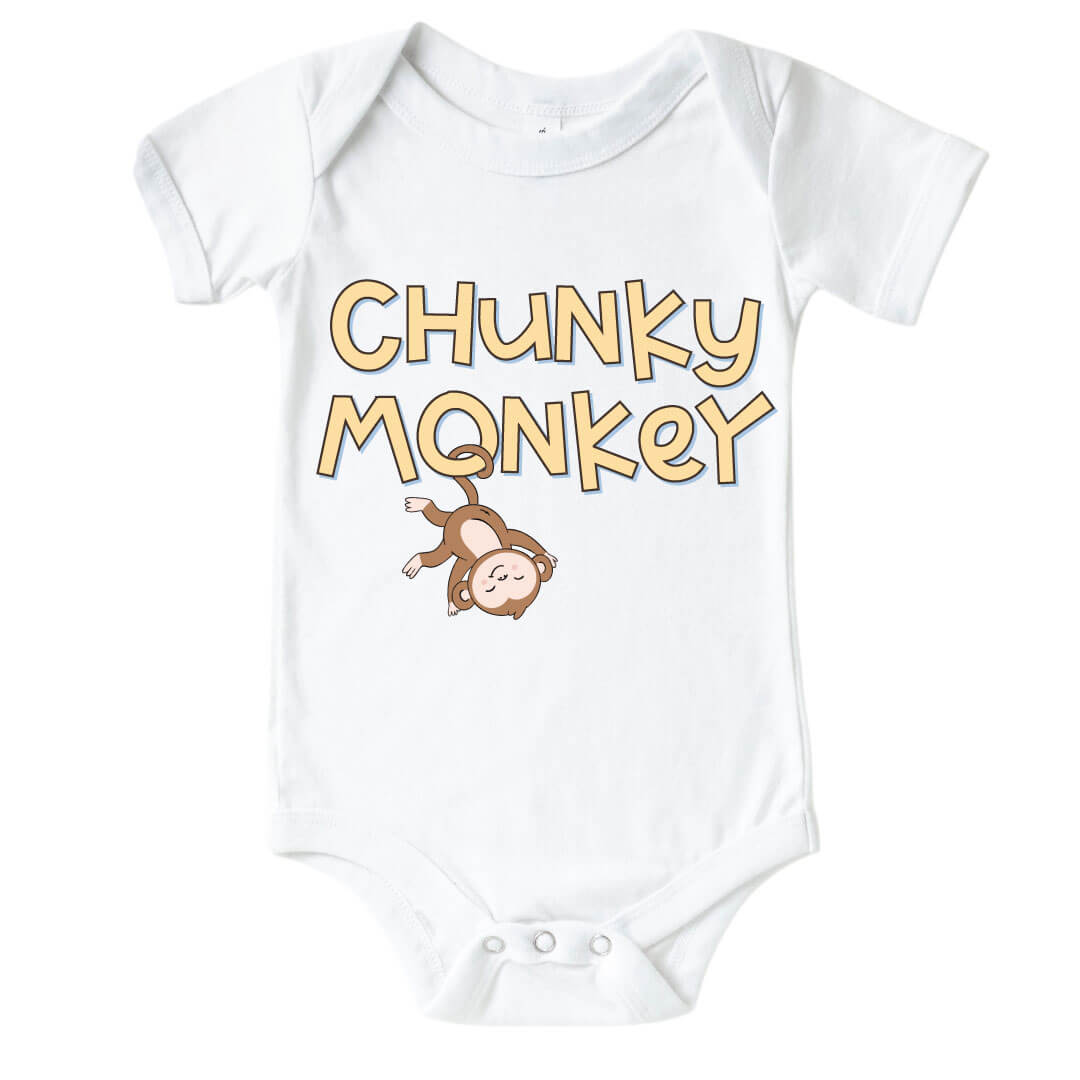 Chunky Monkey Graphic Bodysuit | White