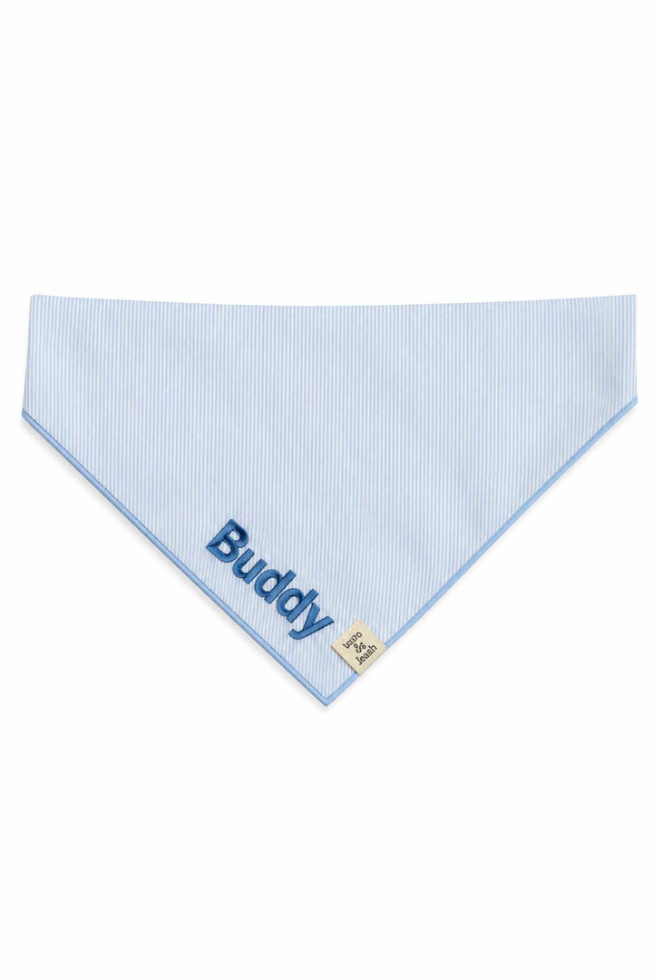 morning mist embroidered bandana untied