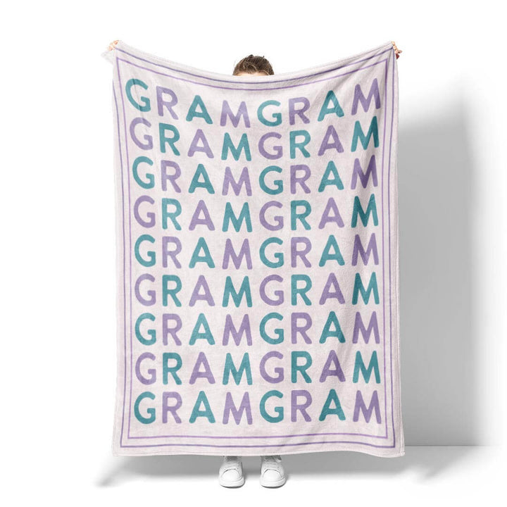 color block mother's day blanket for grandmas