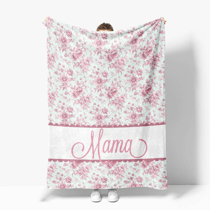 mother's day floral blanket 