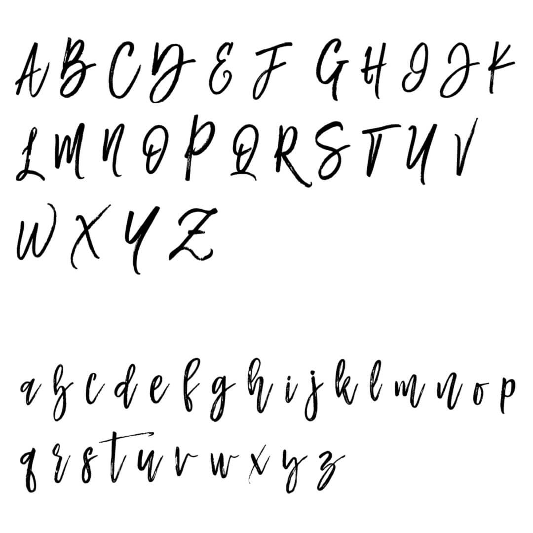 mustache brush script font 