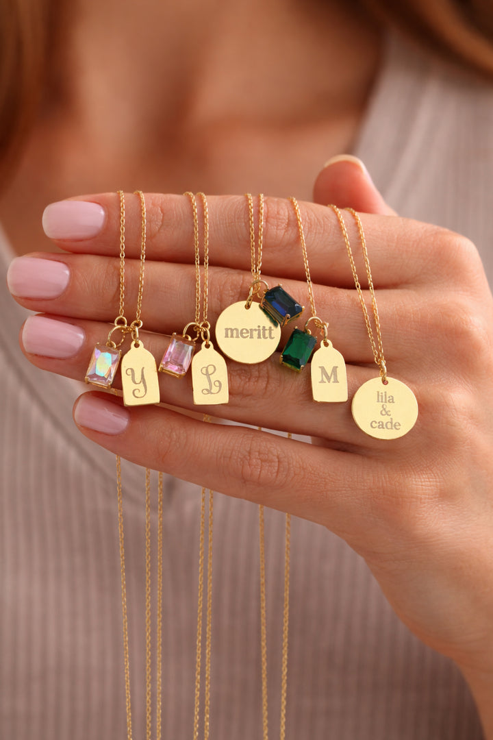 necklace group with birthstones