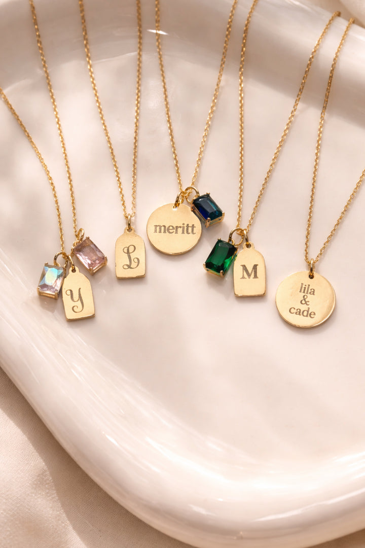 necklace group with birthstone