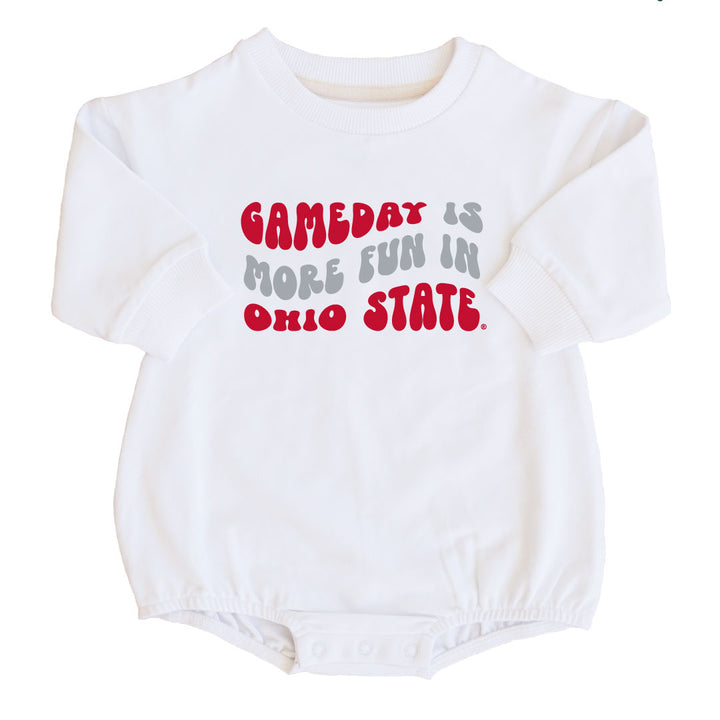 The Ohio State University | OSU Graphic Sweatshirt Bubble Romper